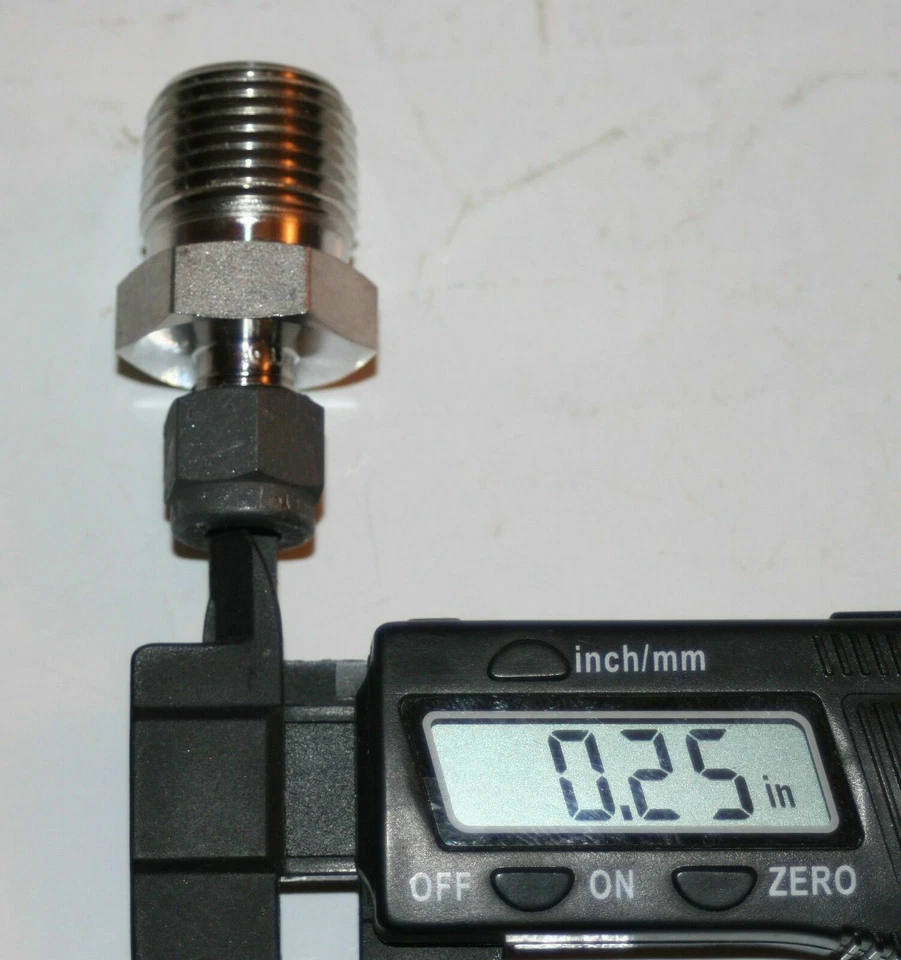 1/4" OD Tube x 1/2" MNPT Straight Male Fitting 316ss DK-LOK DMCZ4-8N-S - Image 4 of 4