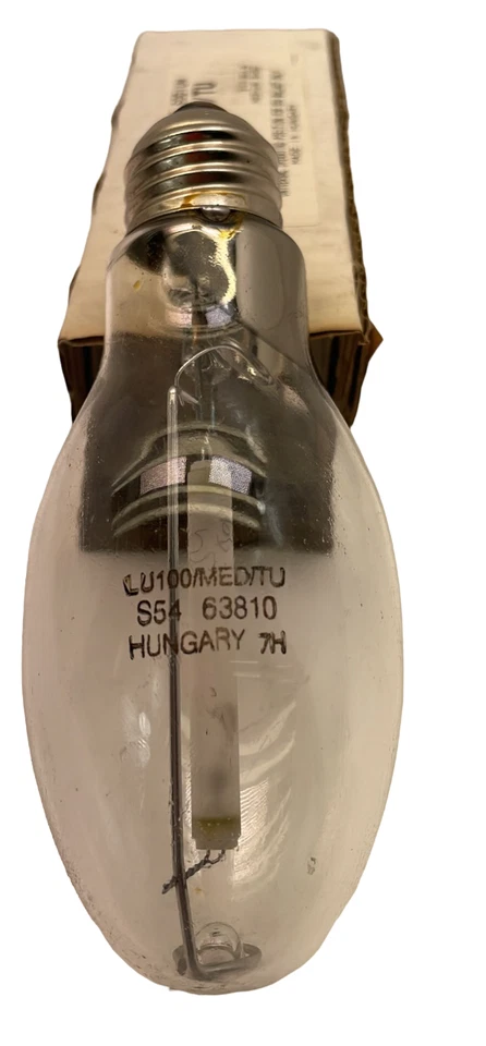 High Pressure Sodium Ligh Bulb Clear 100W E17 Medium Base (LU100/MED/TU) - Image 3 of 4
