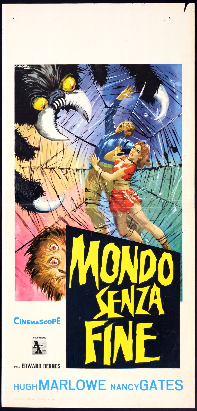 Locandina originale film Mondo senza fine () - Regia di Edward Bernds