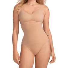 HoneyLove SuperPower Shapewear Bottom Medium Sand Compression Flexible Boning