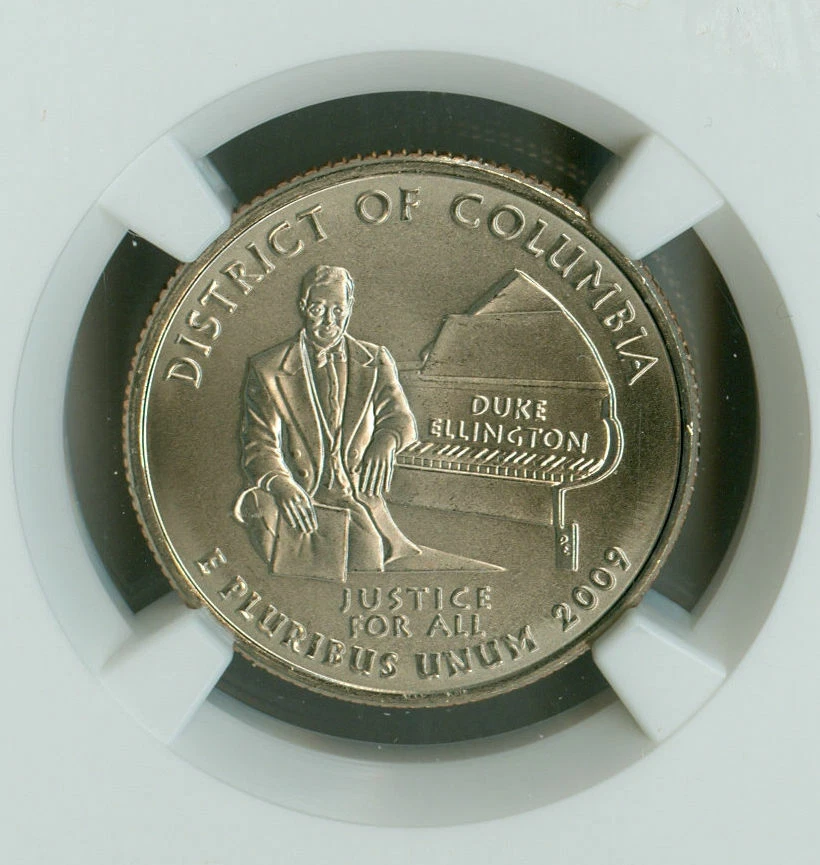 2009 P NGC SMS MS69 DISTRICT OF COLUMBIA DC Quarter 25c TOP REGISTRY Spotless - Image 2 of 4