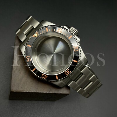 Custom Made MODS Watch Case and Bracelet Fits for NH34/35 Movement Silver BLK/RG