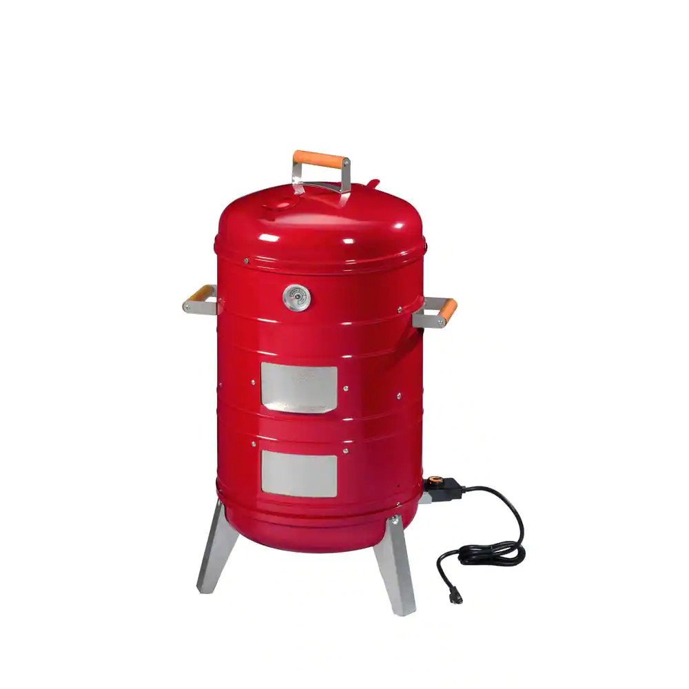 4-In-1 Electric or Charcoal Smoker and Grill Extra Large 5.5