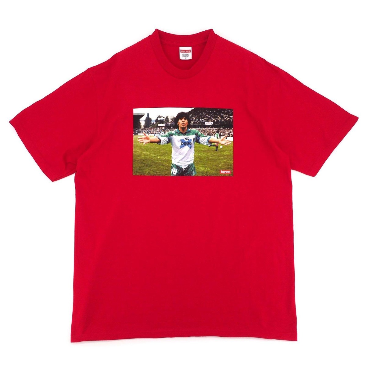 Supreme Maradona Tee Red | eBay