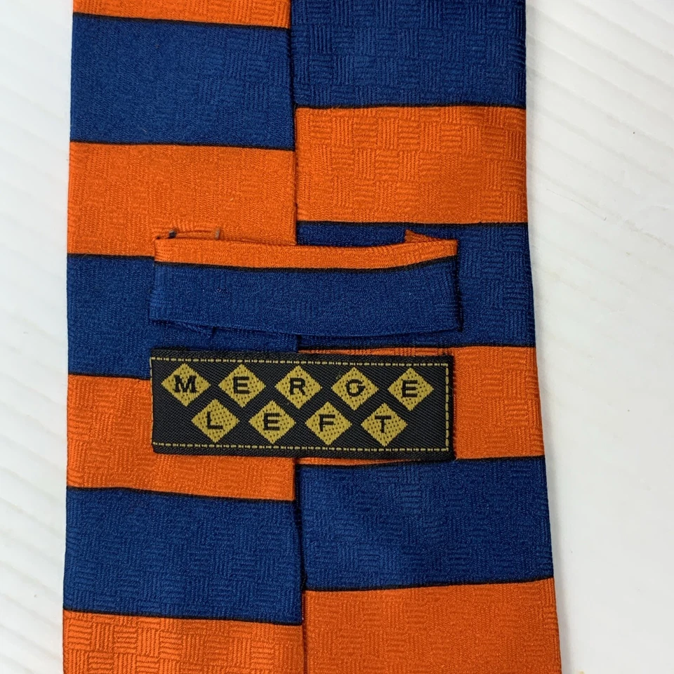 Florida Gators 真丝领带男式尺寸 3.75 x 58.5 英寸蓝色橙色条纹大学 — 第 4/4 张图片