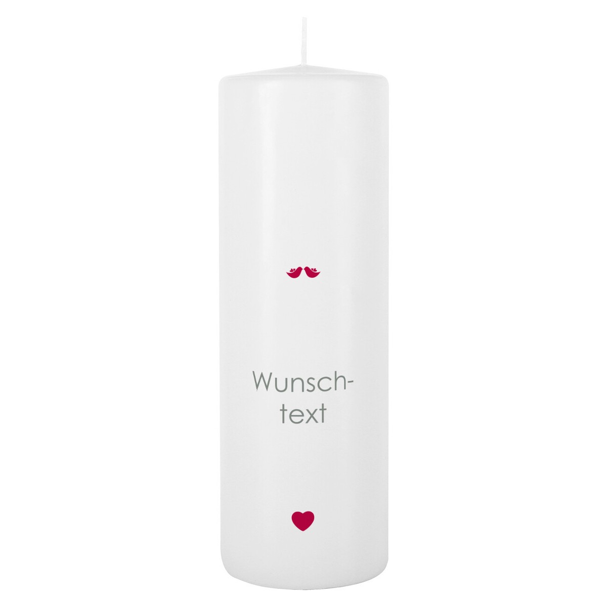 Herz & Heim® Einzugs-Kerze Mit Personalisiertem Namensaufdruck – 20 Cm Hoch, Ca. 65 Std. Brenndauer