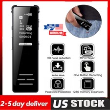 Voice Recorder Digital Audio Device Activated Sound Tape Dictaphone MP3 Player