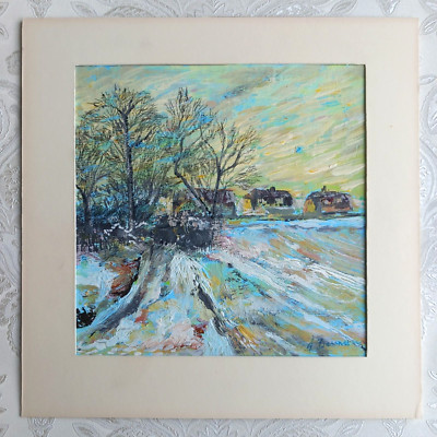 Original Acryl - Hidden Houses - signiert