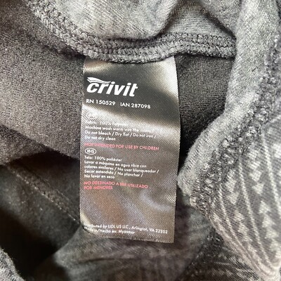 画像 Crivit Women's Gray Black Leggings Size Large 42/44 | eBay