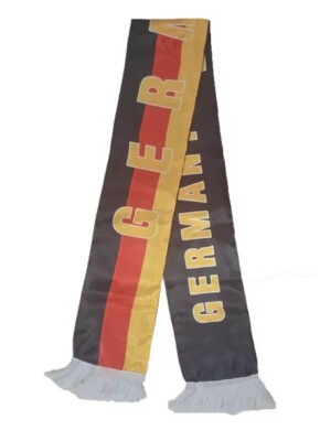 Écharpe populaire pour fan d'Allemagne avec pompons - Écharpe longue