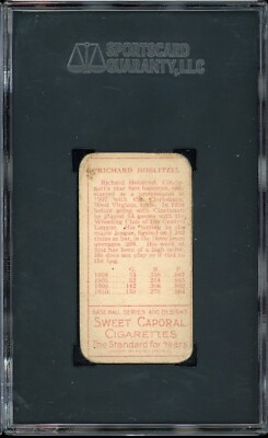 1911 T205 Gold Border Tobacco Dick Hoblitzell Name Incorrect SGC