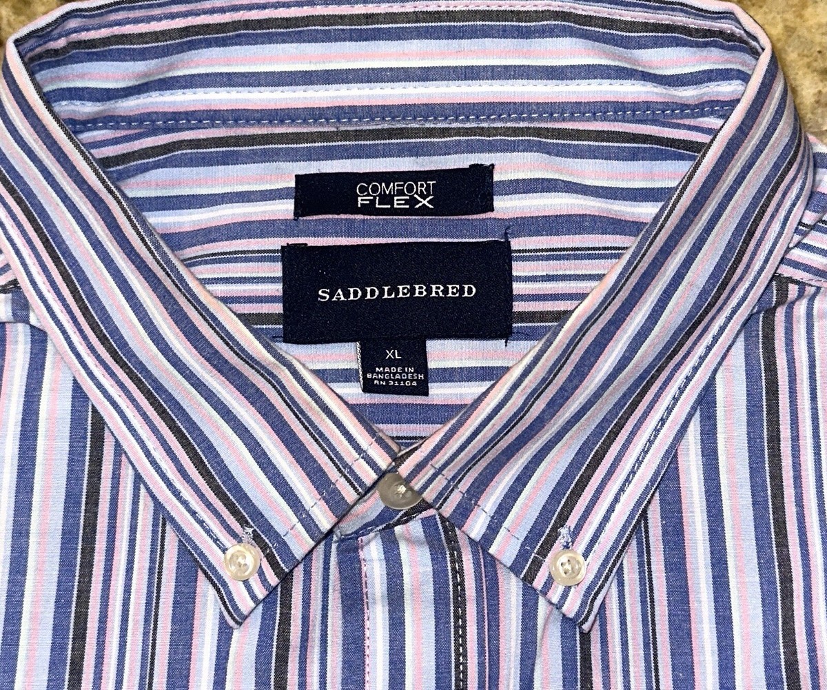 saddlebred dress shirts Saddlebred XL Classic Fit Mens Dress Shirt Button Down