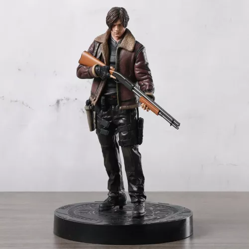 Resident Evil 4 Remake Edizione da Collezione Leon Statua Figure Box Set - Foto 2 di 9