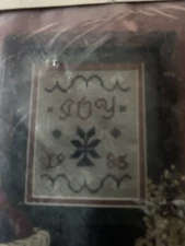 Saltbox Samplers Cross Stitch Kit 1982 " JOY" By Joann Deheer 18 ct Aida