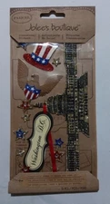 Jolee's Boutique Glittered Washington DC Scrapbook Deminsional Stickers 
