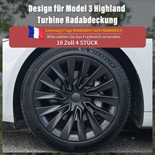 Radkappen Design für Model 3 Highland (2023-2025) 4PCS 18 Zoll Turbine Radkappen