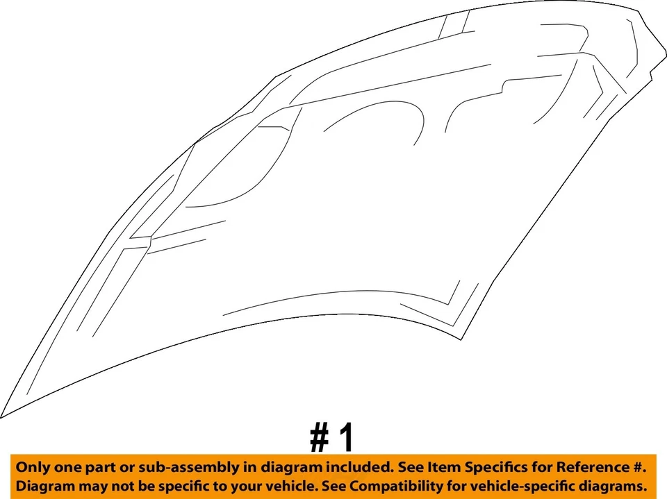 Used Hood fits: 2010 Ford Expedition  Grade C - Image 4 of 4