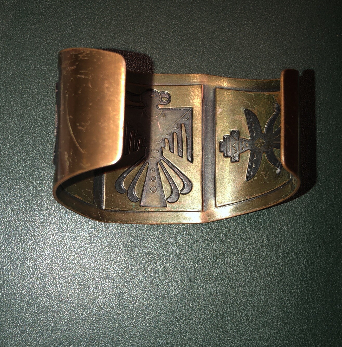 Bell Trading Post Thunderbird Solid Copper vintag… - image 4