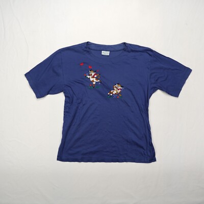 COUNTRY HOUSE CLASSICS Damen T-Shirt Gr. 38 Blau Kuh Motiv Austria Baumwolle Kur