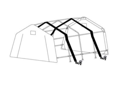 Zeltgarage Carport Weidezelt Sturmsicherung 15 m - mit Erdnägeln 
