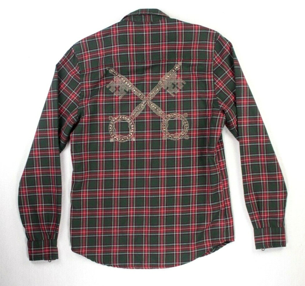 WOMENS Subscript  Check Plaid Blouse Button Shirt… - image 3