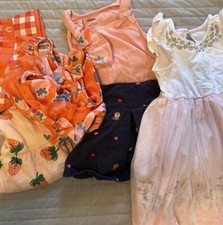 Girls Size 4 Bundle - Dresses, Swimsuit, Sun hat, Skirt And Top