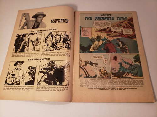 Maverick #19 1962 Dell Western Comic Jack Kelly Cover - Picture 2 of 11