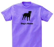 American Bulldog Dog  T-shirt  Design S to XL SALE with NAME