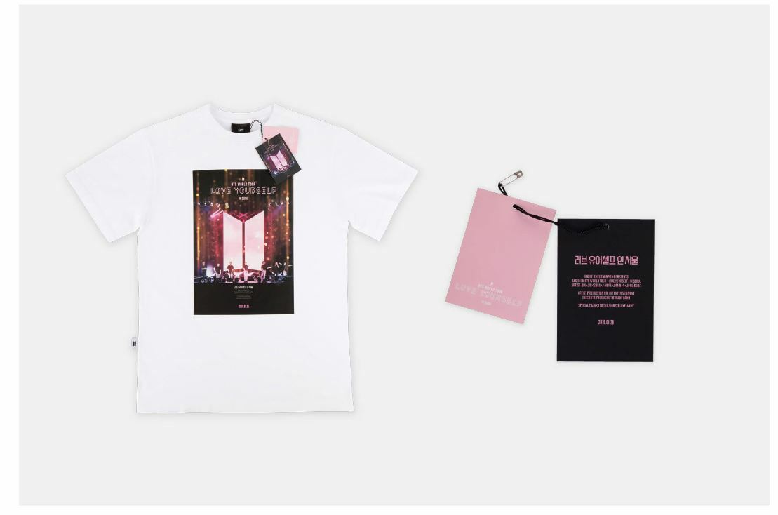 ソウル限定 BTS Love Yourself in Soul上映映画Tシャツ BTS WORLD TOUR LOVE YOURSELF IN SEOUL MOVIE OFFICIAL GOODS T