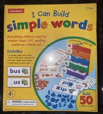 Lakeshore NEW - I Can Build Simple Words Home Educational Building Kit Toy