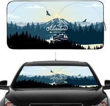 GVEN Windshield Sun Shades Car Sun Shade Protector Blocks UV Rays for Full-Size