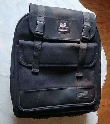 Vintage 90's Targus Black Padded Locking Canvas Backpack for Laptops Model CCB1