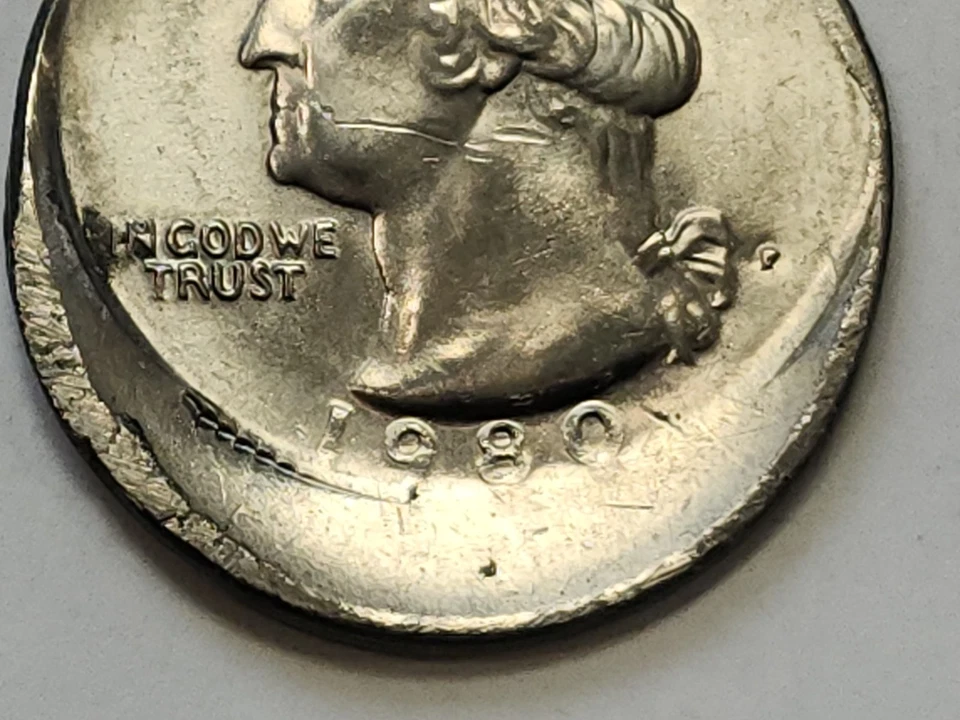 1980 P Washington cuarto fuera del centro error 2392 Foto 3 de 4