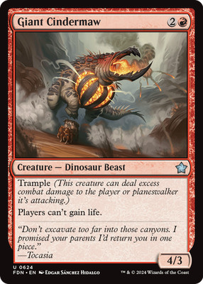 Giant Cindermaw Magic: The Gathering Foundations 624
