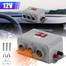   800W Electric Car Heater 3 Hole 12V DC Heating Fan Defogger Defroster Demister