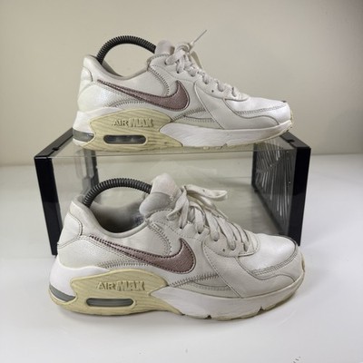 Nike Air Max Excee Lea Damen-Sneaker weiß cremefarben roségold UK-Größe 6 DM0837-100
