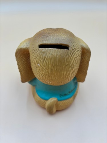 Enesco Football Puppy Piggy Bank Critter Sitters Green Jersey Korea Savings Bank - Picture 4 of 9