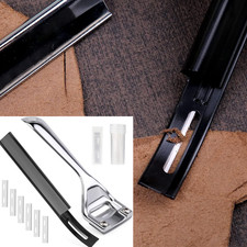 Leather Craft Tool Metal Skiver with 6PCS DIY Skiver Blades Craft Leather Making