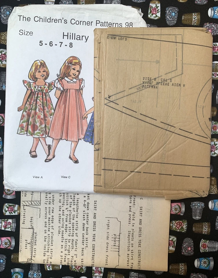 *OOP/VTG*  NEW THE CHILDREN'S CORNER Patterns “HILLARY ”  Size 5-6-7-8 UC/FF - Image 2 of 3