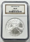 2006 $1 American Eagle NGC MS69 1 oz .999 Fine Silver US Bullion Coin