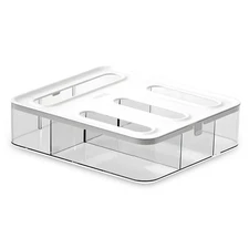 HIMUS Food Storage Bag Organizer - 4 Slot Plastic Baggie for Drawer Compatible