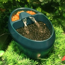 Automatic Water Fountain For Bearded Dragon Quiet Dark Green Design Premium