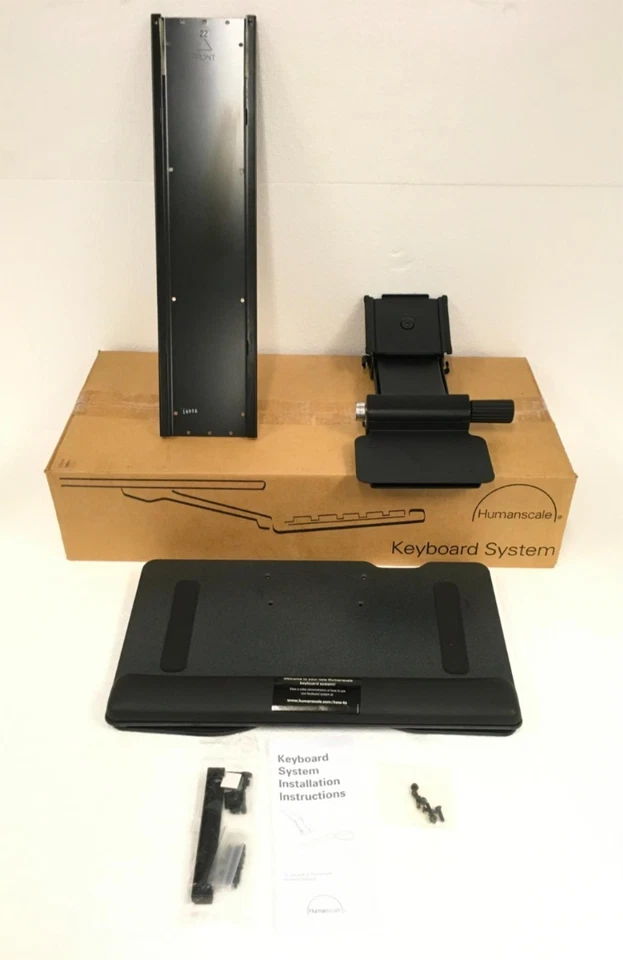 NEW Humanscale HSKBS0514 Black Keyboard and Mouse Tray Adjustable Mount, QTY - Image 2 of 4