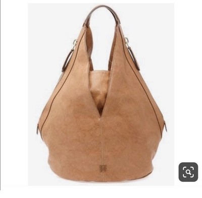 Givenchy Tinhan Hobo Bag In Camel Taupe Leather with Gold Hardware