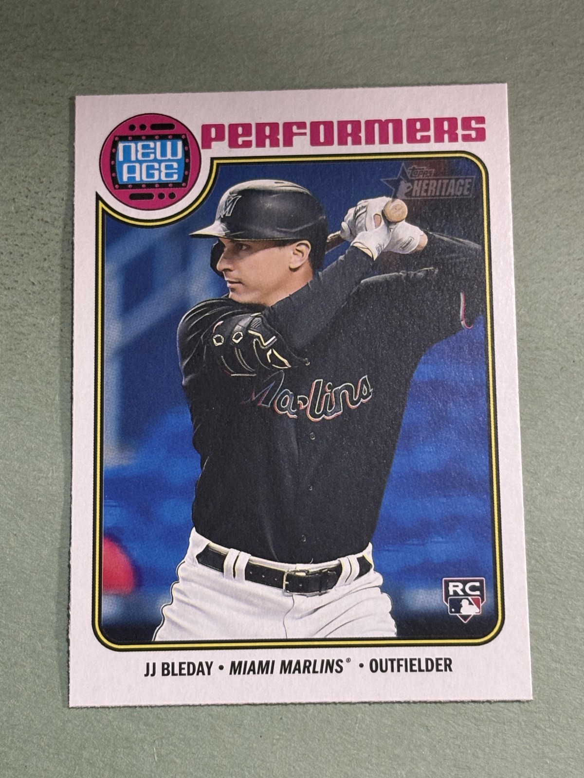 JJ Bleday 2023 Topps Heritage New Age Performers Miami Marlins #NA-14 *O403*