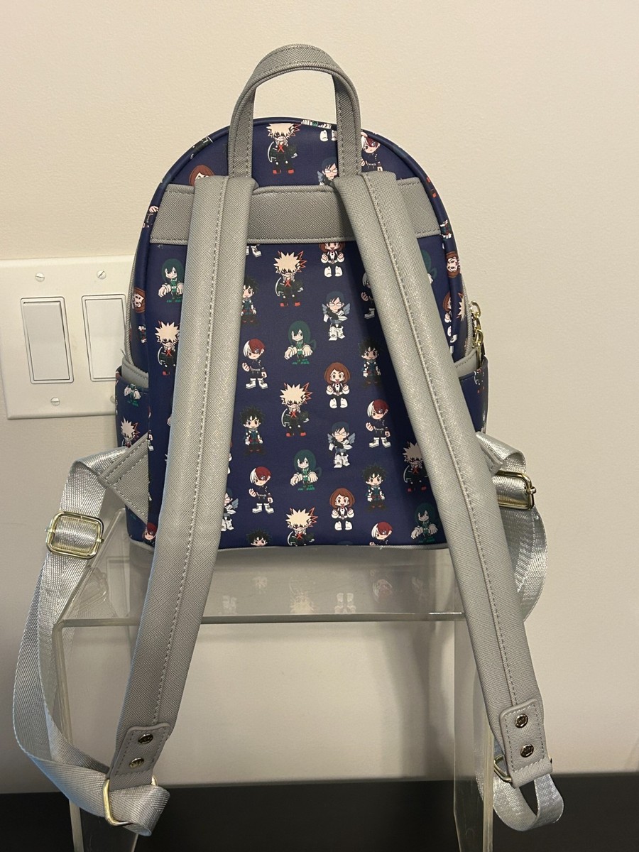 LOUNGEFLY MHA My Hero Academia Navy Blue w/ Multi-Color Group Anime Backpack LOUNGEFLY MHA My Hero Academia Navy Blue w/ Multi-Color  main image 2