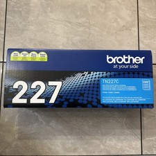 Brother TN227C Genuine/Original Cyan Laser Toner Cartridge For Brother Printers