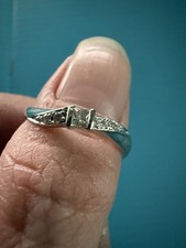 Princess cut diamond Engagement Ring. 14k