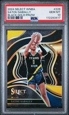 2024 WNBA Select Satou Sabally Courtside #226 Black Gold Prizm 5/5 PSA 10