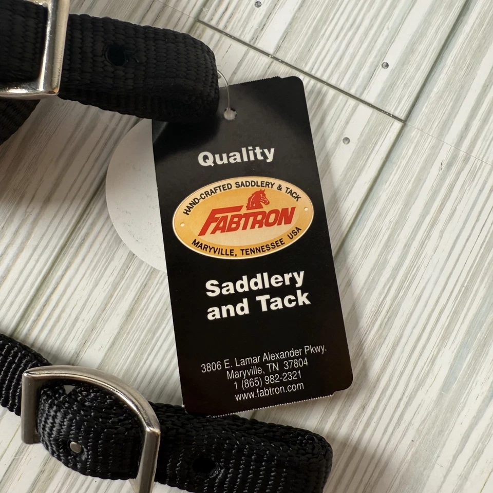 Nuevas riendas divididas Fabtron negras de nailon JOYAS ROSAS 5/8” X 7” #6818-23 Foto 3 de 4